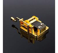 Zerodis Elegant Music Box Mechanism 18 Note Musical Mechanism Movement for DIY Music Box Elegant Musicbox Machine Golden Handcrank Movement for DIY