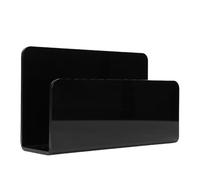 Zerodis Envelope Rack, Acrylic Organizer with Spacious Letter and Document Storage, Lightweight Acrylic Construction, Self Standing Design for Office and Home (Black)