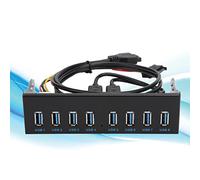 Zerodis Expansion Front Panel with 8 USB3.0 Ports and Ideal Improved Power Solution for a USB Nutrition for the Front for House Technology Enthusiasts