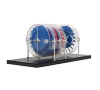 Zerodis Experimental Turbine Model in Several Stages Fed By the Wheel, Ideal for Mechanical Leather - Iron/Plastic/Aluminum 816g