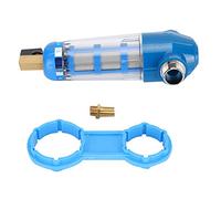 Zerodis Farm Water Filter, Stainless Steel Poultry Livestock Drinker Strainer with Transparent Window Quick Core Replacement for Dosing Device Prevention