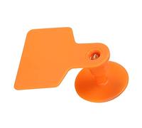 Zerodis Farming Marking Tools Poultry Animal Identification Markers Tag Livestock Identification Cards Farm Management Ear Label for Pig Sheep Cow Cattle Goat Breeding Livestock Ear Tags (Orange