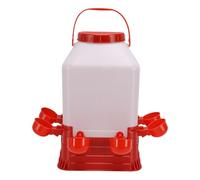 Zerodis Feeders Capacity Chicken Feeder Poultry Water Fountain Bucket Automatic Brooder Starter Kit Coop Accessories for Baby Chicks Ducks and Quail Chick Waterer 10L Large Chick Waterer