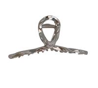Zerodis Fine Jewelry Twisted Design Alloy Hair Claw for Women with Strong Grip and Sturdy Teeth for Thick or Thin Hair Claw Elegant (Silver)
