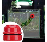 Zerodis Fish Tank Cleaning Tools Fish Tank Brush Mini Plastic Magnet Scrubber Ideal For Freshwater And Saltwater Aquarium Cleaner Magnetic (Dark Red)