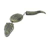 Zerodis Floating Alligator Decoy for Pool, Innovations Fake Alligator Pool Float Blue Heron Decoy 3 Segment Simulated Floating Crocodile Sculpture Outdoor Floating Crocodile for Garden