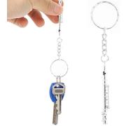 Zerodis Flute Key Ring Gift, Practical Flute Keychain, Lovely Not Easy to Fade for Girls Gift Family or Yourself Metal