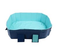 Zerodis Foldable Pet Pool, Thickened PVC Material, Easy Setup Storage Non Inflatable Portable Outdoor Bath Tub Available for Backyard Garden 2 Sizes (1.85m/6.1ft)
