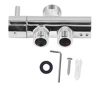 Zerodis G3/4 Inch Brass Chrome Shower Diverter, 3 Way Diverter Valve, Heavy Duty Chrome Plating Shower Arm Adapter, No Water Restriction Valve for Outlet Control with Handheld Rain