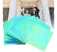 Zerodis Garment Accessories 4 Corner Holes, 50x 50mm Multiple Colors Sequins Suitable for Wedding Marine Theme Decorations Clothing Bag Surface 50G Square Sequins with 4 Corner Hole (#2)