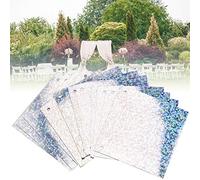 Zerodis Garment Accessories 4 Corner Holes, 50x 50mm Multiple Colors Sequins Suitable for Wedding Marine Theme Decorations Clothing Bag Surface 50G Square Sequins with 4 Corner Hole (#1)