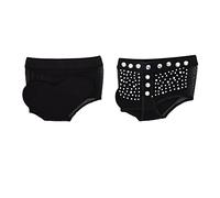 Zerodis Garment Accessories With Rhinestones Comfortable Half Sole Dance Paws Pad Shoes For Ballet And Belly Dancers Belly Dance Foot Thongs (M/36~37 size)