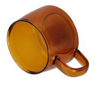 Zerodis Glass Coffee Mug Handcrafted Quality (Succinite) | Cool handle glass coffee cup for tea Cool handle stays comfortable Handcrafted quality 250ml capacity Morning coffee