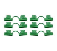 Zerodis Greenhouse Clamp, 50Pcs PE Plastic Film Clips, 8mm Frame Shade Net Rod Clips for Horticulture, Garden Hoop Tunnel Row Cover Netting Hardware Clamp Vise (8mm)