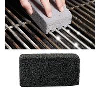 Zerodis Grill Brick, Natural Pumice Stone for Barbecue Grill Oven Griddle, with Foam Glass Material, Suitable for Kitchen Utensils and Various Surfaces (Black)