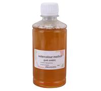 Zerodis Gum Arabic Liquid, Light Toned Solution with Brightness Control, 250ml for Plein Air Sketching, Increased Transparency, Reduced Staining for Smoother Blending