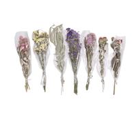 Zerodis Hamster Decor Green Plastic Hamster Cage Flower with Nature Dried Flowers, 7 Types, Scenic Landscapes for Small Pets, Convenient to Use, Reduce Odor, DIY, Rustic Beauty,