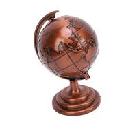 Zerodis Handicrafts Alloy Construction Rotating Mini Globe For Desk Unique Earth Decoration For Office And Home Vintage Globe Decor