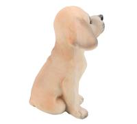 Zerodis Harz Labrador Puppy Decoration Figure of a Versatile Sitting for Interiors of the Office At the Outdoor
