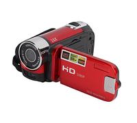 Zerodis High Definition 4K Video Camcorder with 16X Zoom and 1/4inch Screw Interface for Enhanced Versatility, Great for Filmmakers and Videographers, Plastic/2.7 Inches (Red)