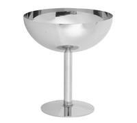 Zerodis Ice Cream Cup, Stainless Steel Dessert Bowl Reusable Salad Container for Snack Fruit Candy Yogurt (Tall)