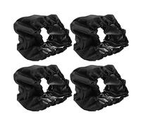 Zerodis Infant Stroller Wheel Cover, 4Pcs Oxford Fabric Baby Stroller Dustproof Foot Cover Wheel Protector Cover Stroller Accessories(L-Black)