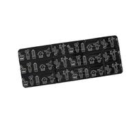 Zerodis Kitchen Tools Cotton Fabric Cute Floral Design Ideal For Diy Sewing And Applique Projects For Clothing And Home Decor Flower Quilting Patches (Black)