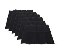 Zerodis Knitting Tools Sheets 14 CT Hand Knitting Mesh Cotton Cloth Embroidery Fabric Sewing Quilting Fabric for Quilting Needlework Crafts Carpet Rug Making Cross Stitch 6 Black (020 models 6)