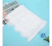 Zerodis Lace Ribbon Polyester Silk Embroidery Trim 14.5cm X Soft Decorative Lace for DIY Clothing Decoration Hair Ornaments Wedding Birthday Party Box and Home Decor (#5)