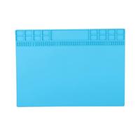 Zerodis Large 350 Mm Thermal Insulation Mat * 250 Mm for Professional Maintenance of a Mobile Phone/Computer, a Durable Silicone Repair Pillow with Storage Networks (Light Blue)