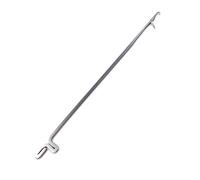 Zerodis Latch Crochet Hook, Alloy 3-Way Serging Tool for DIY Weave Knitting Threading Beads Jewelry Making and Sweater Repair, 78mm Ergonomic Needle (#11)