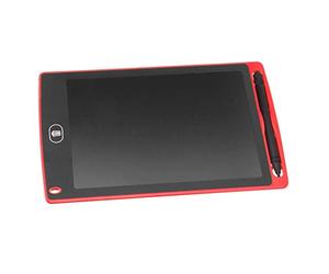 Zerodis LCD Writing Tablet, 8.5in Electronic Writing Board with Pen Colorful Screen No Radiation Eye Protection Adult Children Handwriting Paper Tool To Convey Information(red)