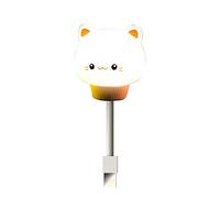 Zerodis LED Plug in Night Light for Kids, 3D Cute Animal Shaped, Flexible Mini USB, Portable Reading Lamp for Baby Feeding and Kids Room (Cat)