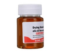 Zerodis Linseed Based Drier 60ml Quick Setting for Oil Paint Underpainting Glazes, Cuts Dry Time By Half