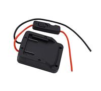 Zerodis Lithium Protection Battery Adapter 18V ABS Battery Converter for 18V Tools, Overflow Protection, Stable Fit, Wire Connection, for Camping Lighting Toy Car Electric Bike
