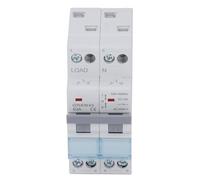 Zerodis Manual Transfer Switch 2P 63A DIN Rail Mount Generator Transfer Switch Manual Changeover with Overload Guard 3 Color Indicator for Main and Standby Power 1-600VAC