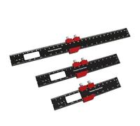 Zerodis Measuring Tools Aluminum Alloy Adjustable Sliding Stop Ruler For Precision Woodworking Ideal For Professional And Amateur Craftsmen T Track Slide Rule