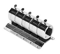 Zerodis Mechanical Counter, 4-Digit Stainless Steel Tally Counter with Durable and Long Lasting Design, Manually Resettable for Airport, Terminal and Factory Statistics