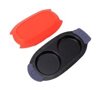 Zerodis Microwave Egg Cooker, Multi Use Microwave Egg Maker for Breakfast Sandwiches 2 Piece Breakfast Maker Set for Grilling, Frying, Crisping Meat, Bacon, Pancakes, Veggies