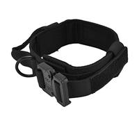 Zerodis Military Dog Collar Heavy Duty K9 Collar with Adjustable Handle Control for Large Breed Training Walking (M)