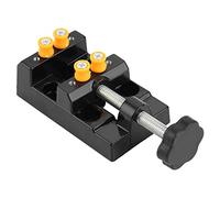 Zerodis Mini Vise, Metal and Plastic Small Portable Table Clamp, Horizontal Groove, 12 X 6 Cm, Lightweight Handsfree Tool for Jewelry Making Hobby Work Model Makers