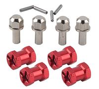Zerodis Model Car Accessories Extends Width with Set Screw Locking 12mm 15mm 17mm Hex for Hpi Crawler Cars RC Wheel Hub Metal Adaptor (Length 17mm)