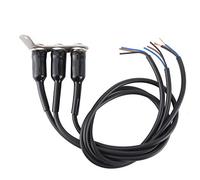 Zerodis Motorcycle Handlebar Switch 22mm 7 8 Inch Adjustable 3 Button Control with Stainless Steel Mount for ATV Dirt Bike Electric Bike Headlight Horn Turn Signal