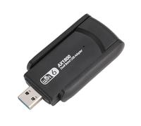 Zerodis Networking Peripherals Abs Material 1800 Mbps Wifi 6 Speed 10 11 Compatible Double Band Usb Adapter