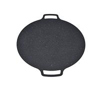 Zerodis No -e -Stick Korean BBQ Grill Bread Round Iron Bowl for Pancakes, Barbecue Stove for Several Grid Nights, Iron Material, Suitable for Campsites and Parties (30CM)