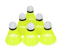 Zerodis Nylon Shuttlecock, Durable Nylon Feather Badminton Ball for Training and Outdoor Sports, Set of 6 for Family Play