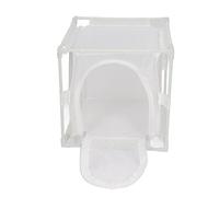 Zerodis Observation Cage, PVC Mesh, White, Reusable Breeding Incubator Box Animal Shelter (Reversed U Shaped)