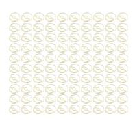Zerodis Office Supplies Paper Clips Golden Metal Paper Clips with Antirust Electroplating Process Lightweight Portable for Office Home File Classification 100PCS Coffee Cup Shape