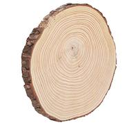 Zerodis Other Art Supplies Pine Wood Circles Unfinished Irregular Bark Rustic Craft Decoration Suitable for Painting Scrapbooking Seals Decorations Coasters Background Wood Slices Rustic (22.5 * 23)