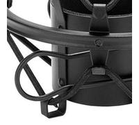 Zerodis Other Microphone Accessories Metal Mic Shock Holder Stand with Highly Flexible Surround Design for Recording Podcasting Broadcasting Microphone Shock Mount (Black)